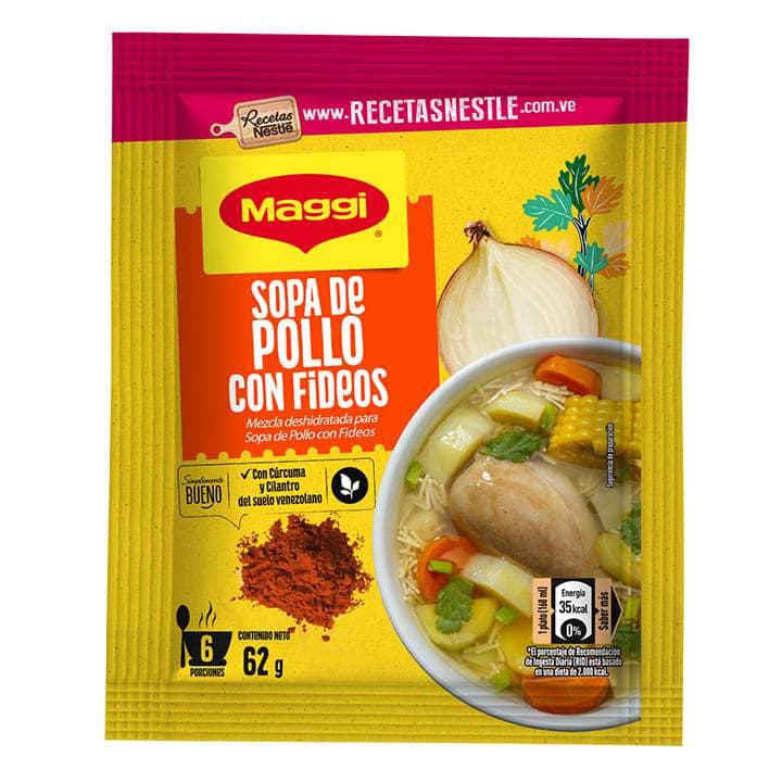 MAGGI SOPA POLLO FIDEOS 62g - 1
