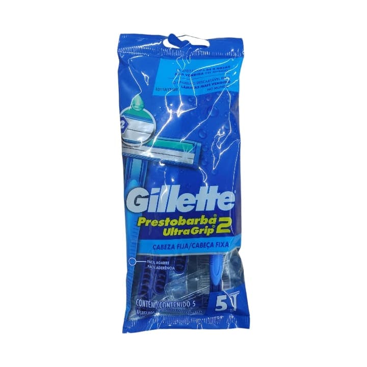 GILLETTE BOLSA DE AFEITADORA 2 HOJILLAS X5und - 1