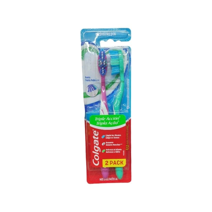 COLGATE CEPILLO MEDIO PACK 2und - 1
