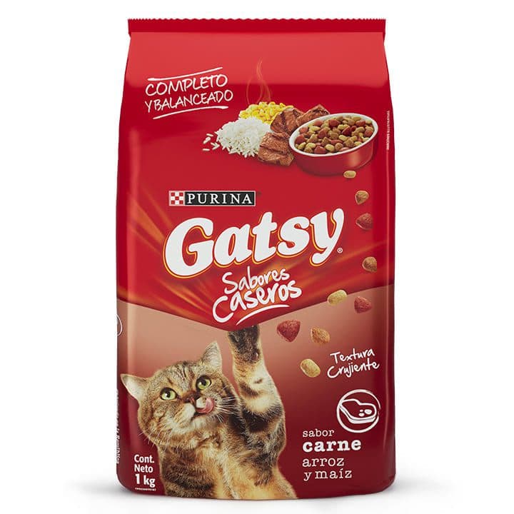 GATSY CARNE CON ARROZ Y MAIZ 1Kg - 1