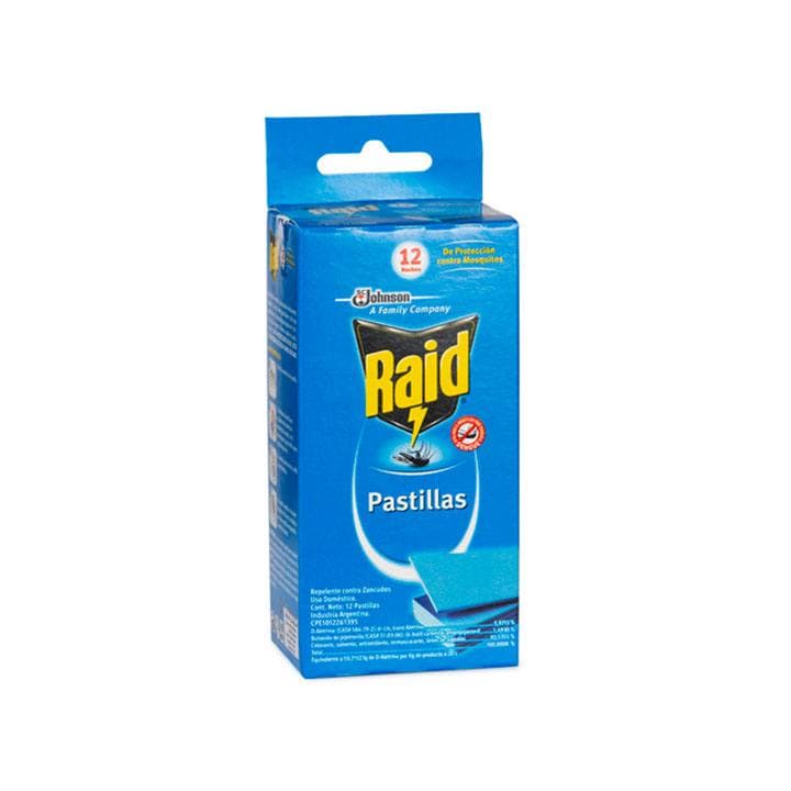 RAID PASTILLAS LAMINADAS REP 12Und
