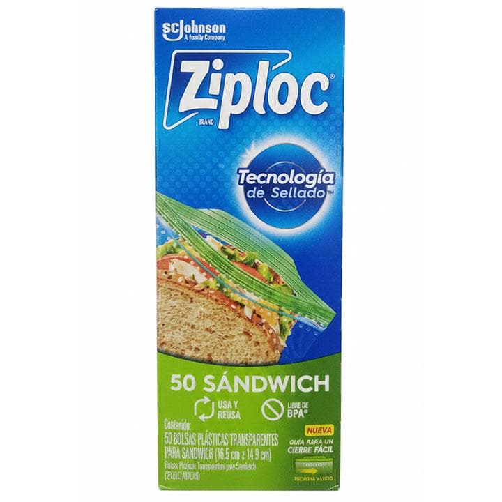 ZIPLOC BOLSA SAND 50und
