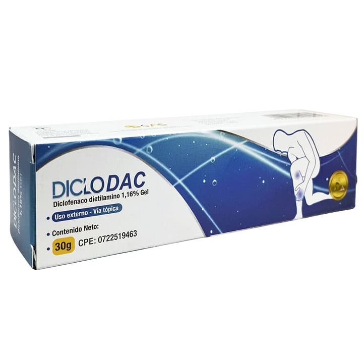 DICLODAC GEL 1.16% 30g DICLOFENA  DAC55