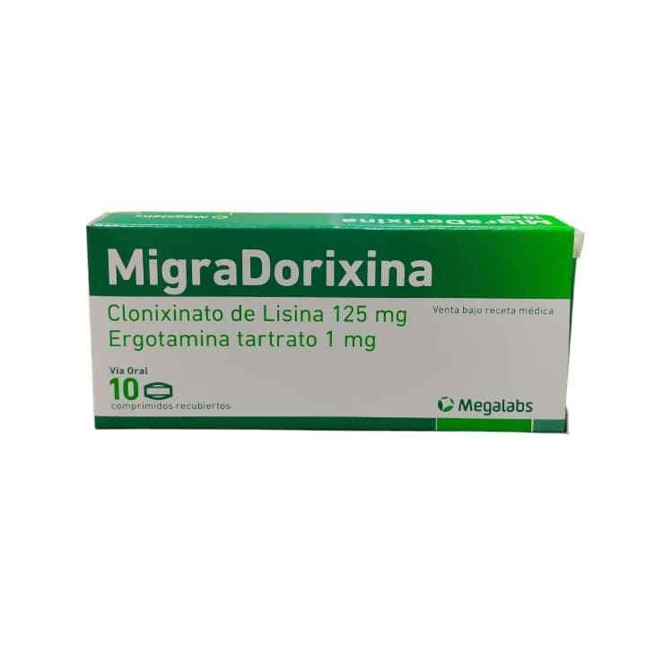 MIGRADORIXINA 10tabX125/1mg
