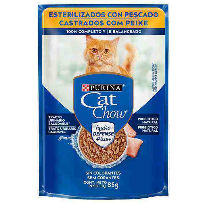 CAT CHOW ESTERILIZADOS PESCADO 85g