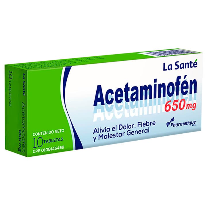 ACETAMINOFEN 10tabx650mg LA SANTE - 1