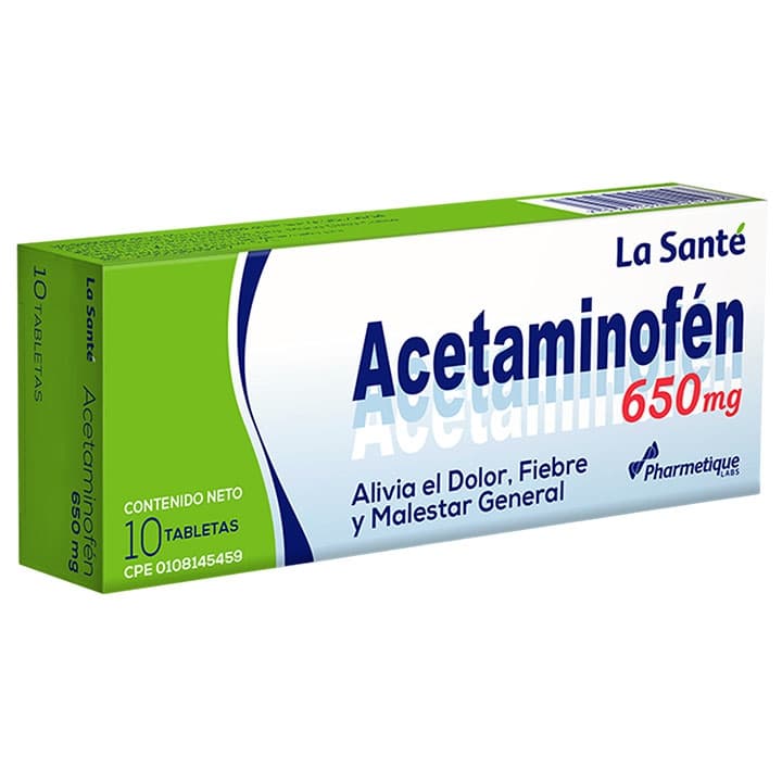 ACETAMINOFEN 10tabx650mg LA SANTE