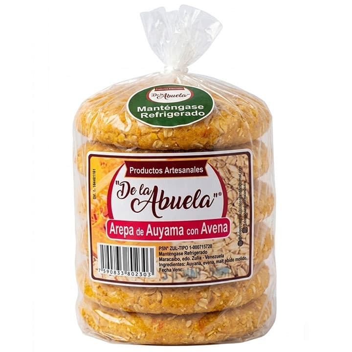DE LA ABUELA AREPA AUYAMA/AVE 5und 