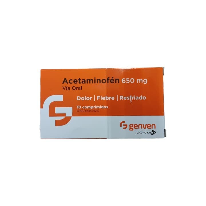 ACETAMINOFEN 10tabX650mg LETI