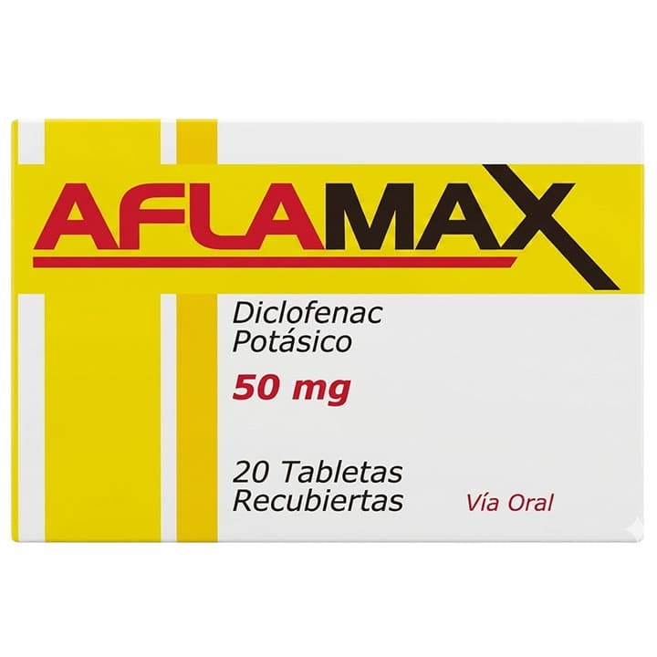 AFLAMAX 20tabx50mg OFTALMI DICOFENAC POTASICO