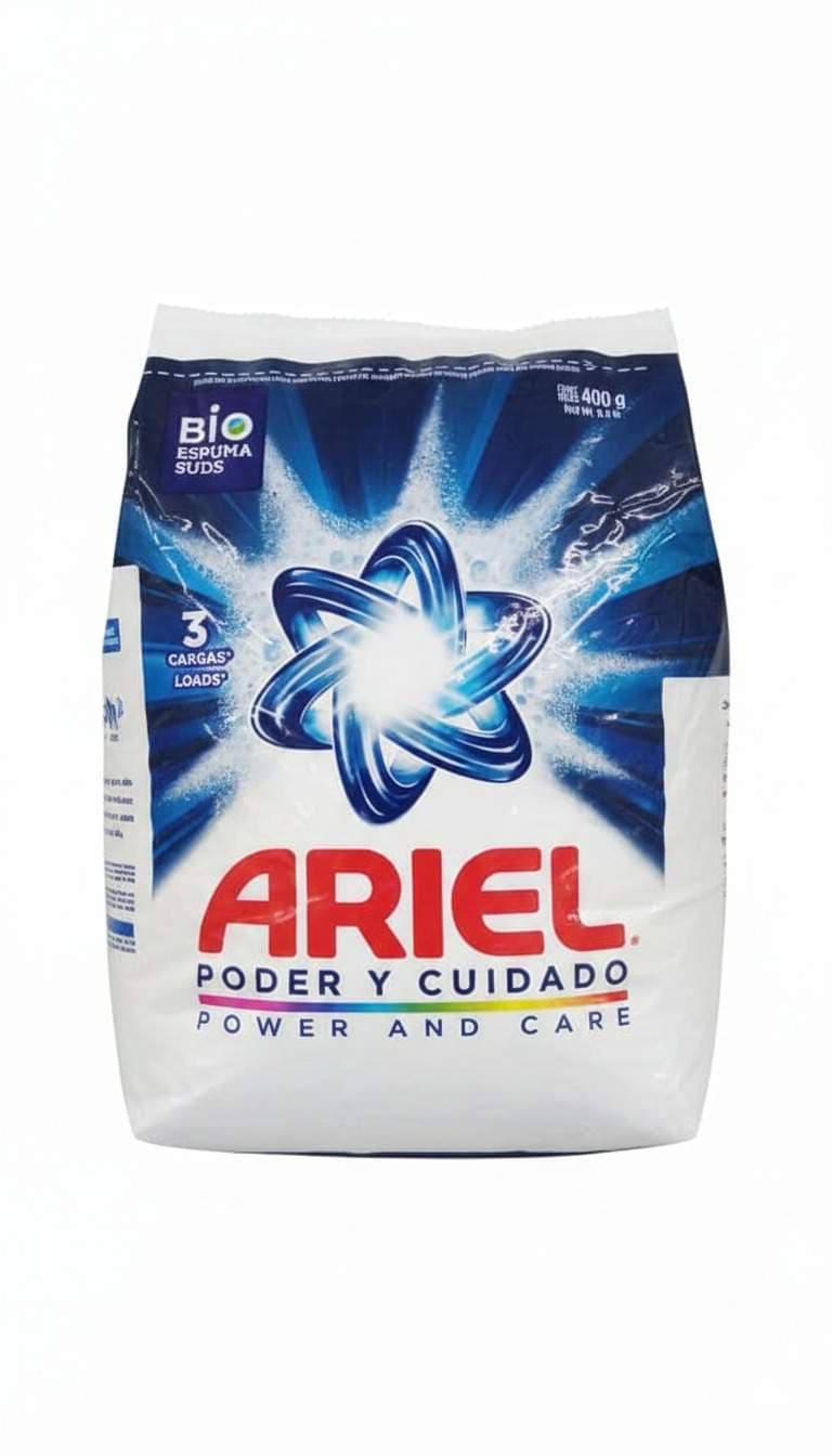 ARIEL DOBLE PODER Y CUIDADO 400g