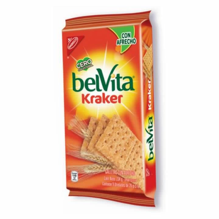 BELVITA KRAKER BRAN GALLETA 9X234g