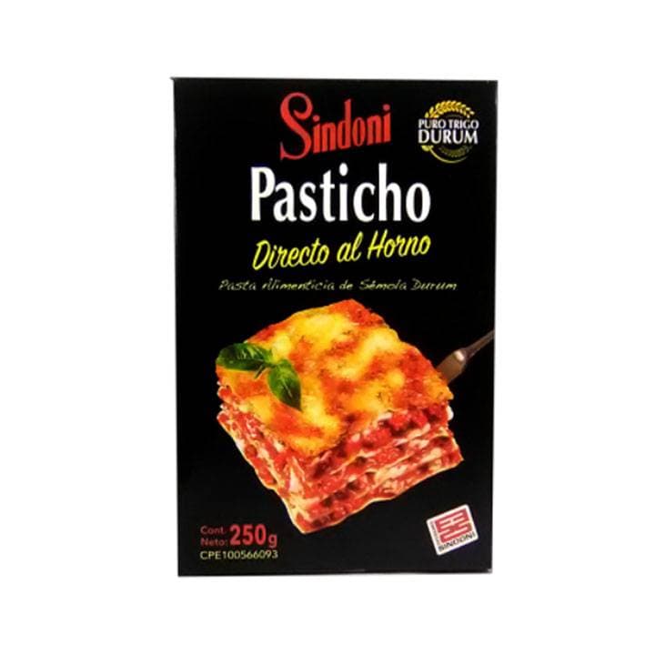 SINDONI PASTA PARA PASTICHO INST 250g