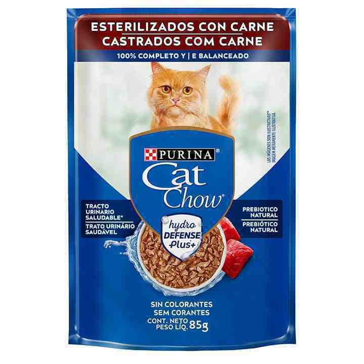 CAT CHOW ESTERILIZADO CARNE 85g