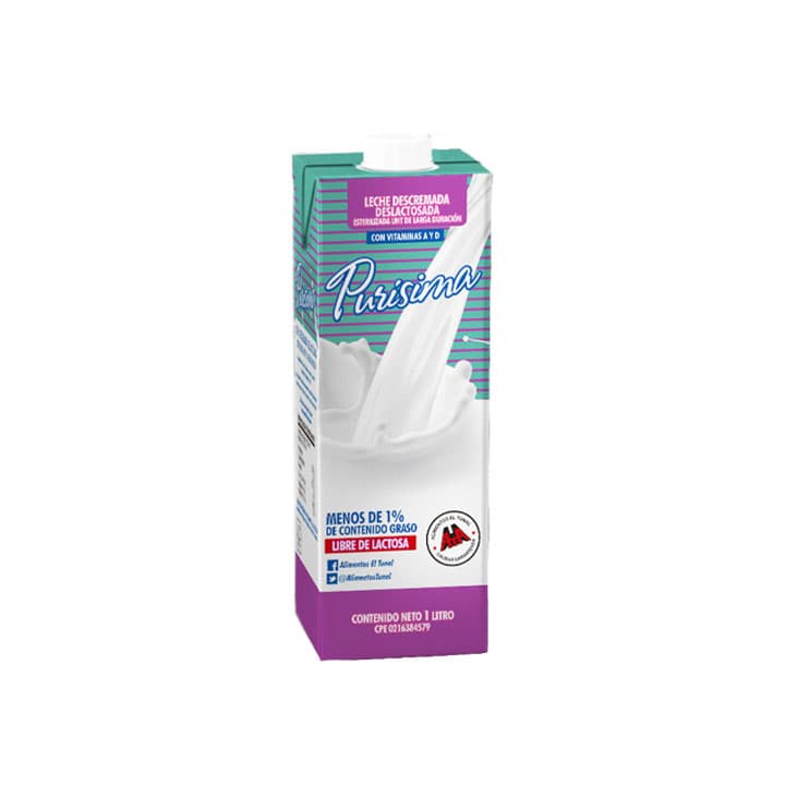 PURISIMA DESLACTOSADA UHT 1L - 1