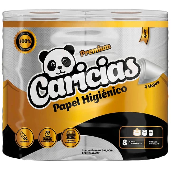 CARICIAS PAPEL SANITARIO 450h 8ROLLOS - 1