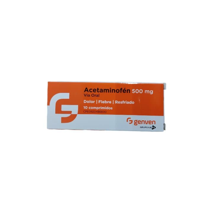 ACETAMINOFEN 10tabX500mg LETI