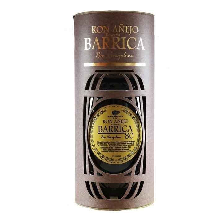 BARRICA RON AÑEJO 80 0.70Lts